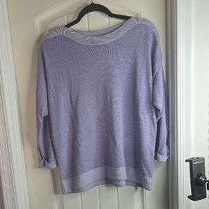 Chico's Light Purple Crew Neck Sweater